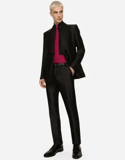 Double-breasted Sicilia-fit tuxedo suit with DG monogram