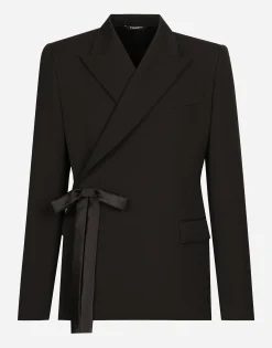 Double-breasted wool jacket