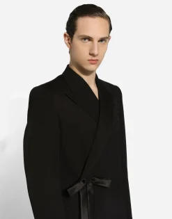 Double-breasted wool jacket