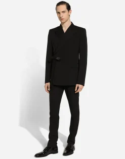 Double-breasted wool jacket