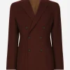 Double-breasted wool Portofino-fit jacket