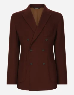 Double-breasted wool Portofino-fit jacket
