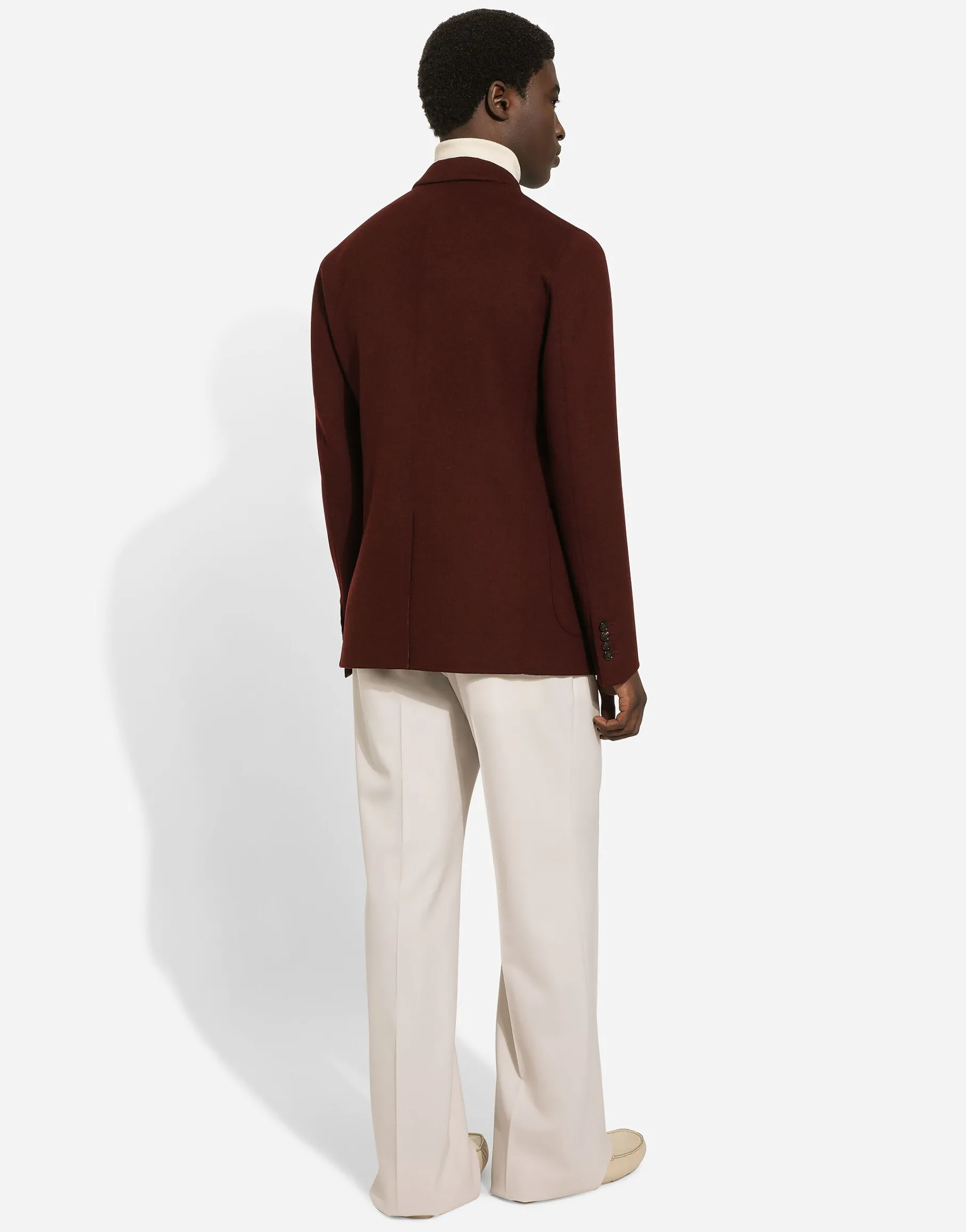 Double-breasted wool Portofino-fit jacket