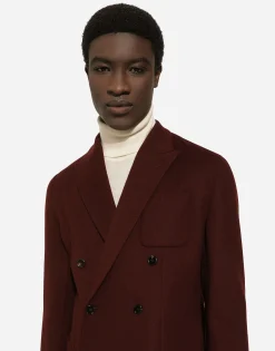 Double-breasted wool Portofino-fit jacket