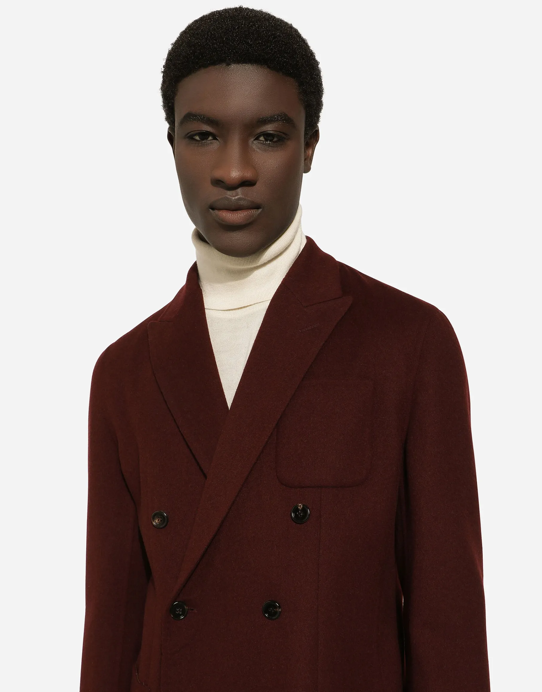 Double-breasted wool Portofino-fit jacket