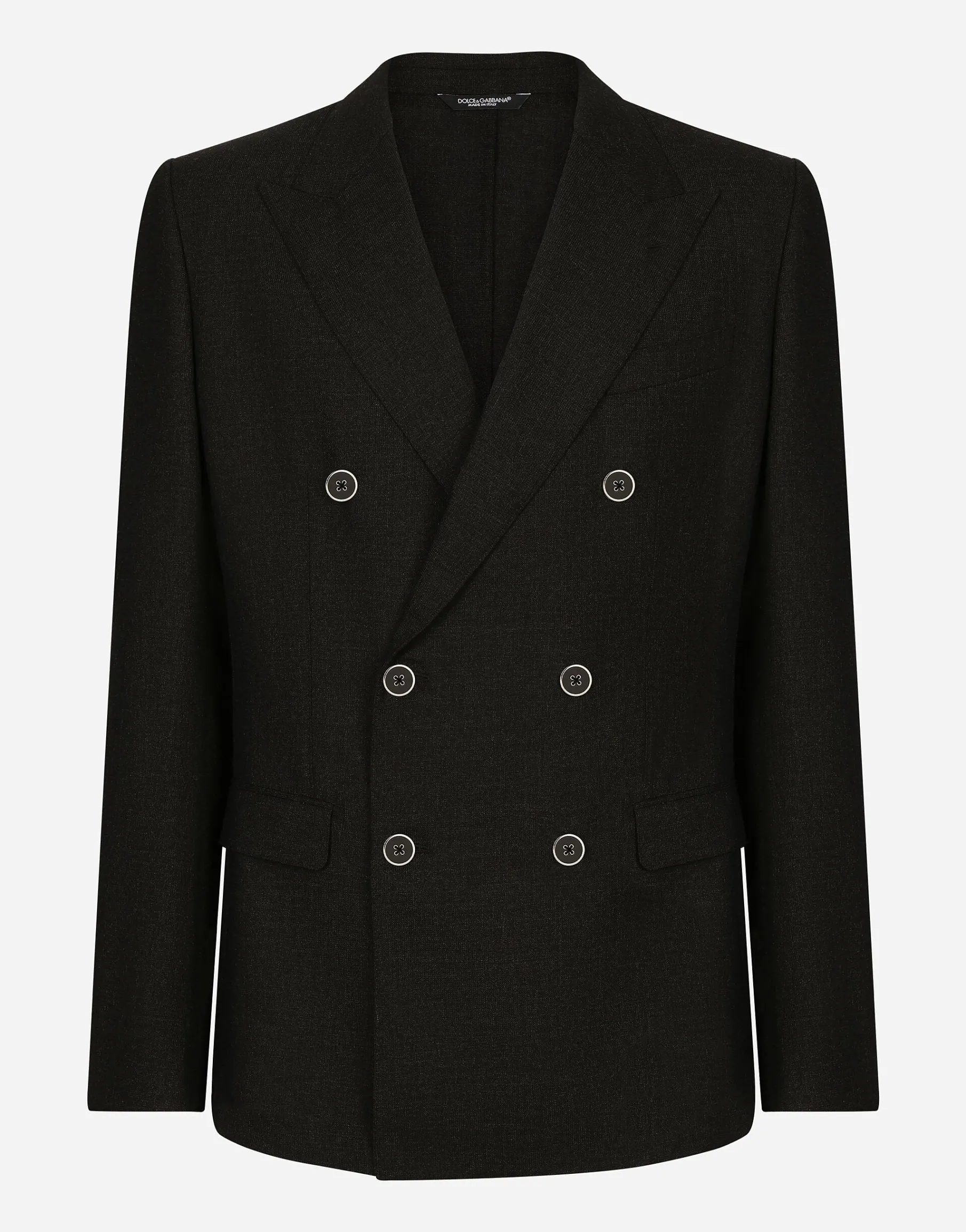 Double-breasted wool Taormina-fit jacket