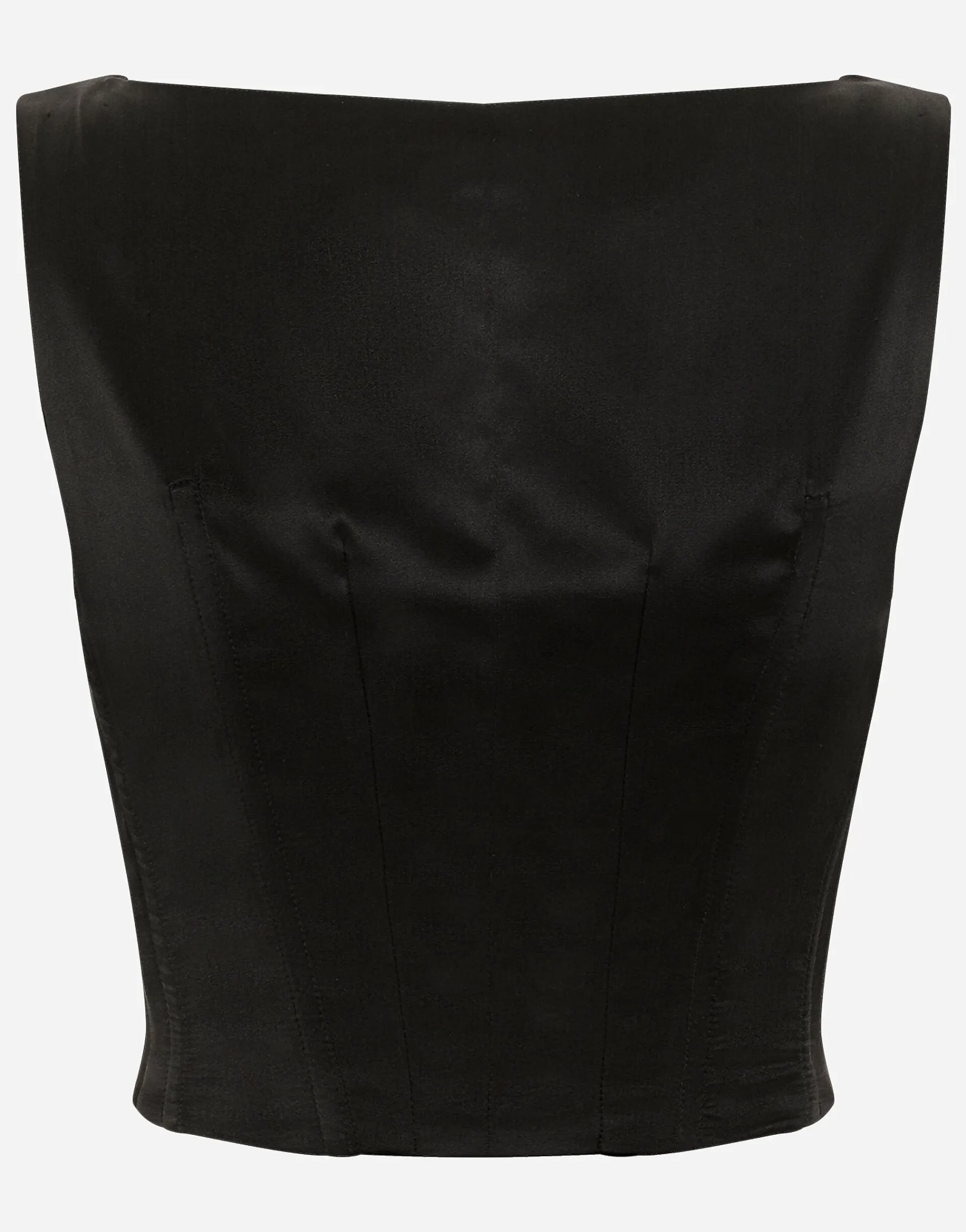 Double-breasted wool waistcoat with round neck
