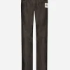 Double-face denim and flannel pants
