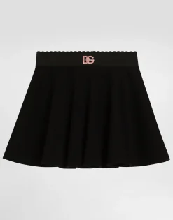Double-face jersey skirt with DG logo