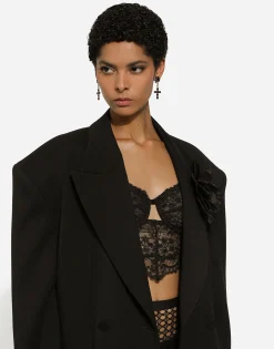 Drop earrings with crosses