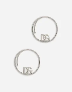 Ear cuff earrings with DG logo