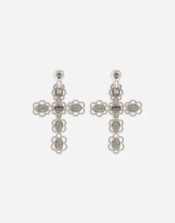 Easy Diamond earrings in white gold 18kt and diamonds pavé