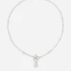 Easy Diamond necklace in white gold 18kt and diamonds pavé