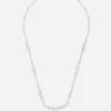 Easy Diamond necklace in white gold 18kt and diamonds pavé