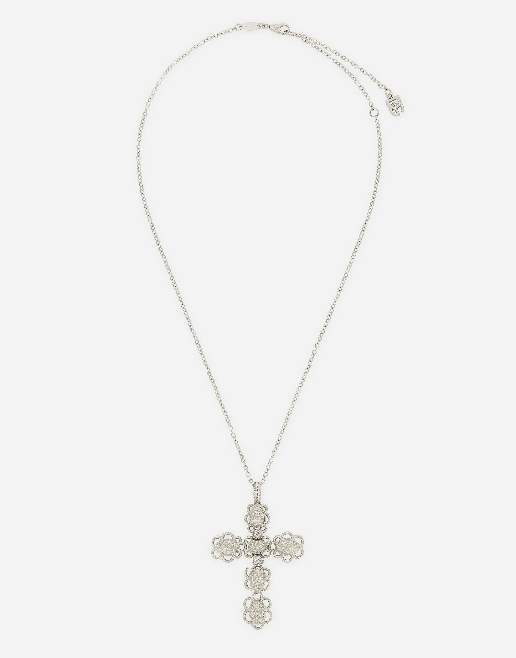 Easy Diamond pendant in white gold 18kt and diamonds pavé
