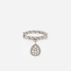Easy Diamond ring in white gold 18kt and diamonds pavé