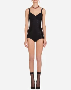 Elasticated corset-style bodysuit