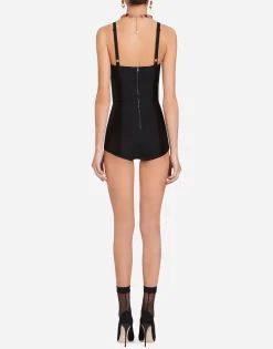 Elasticated corset-style bodysuit