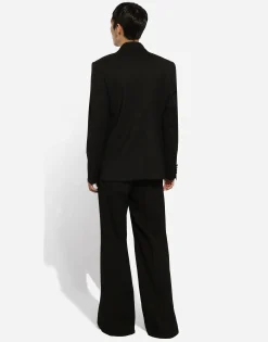 Embroidered single-breasted Sicilia-fit jacket
