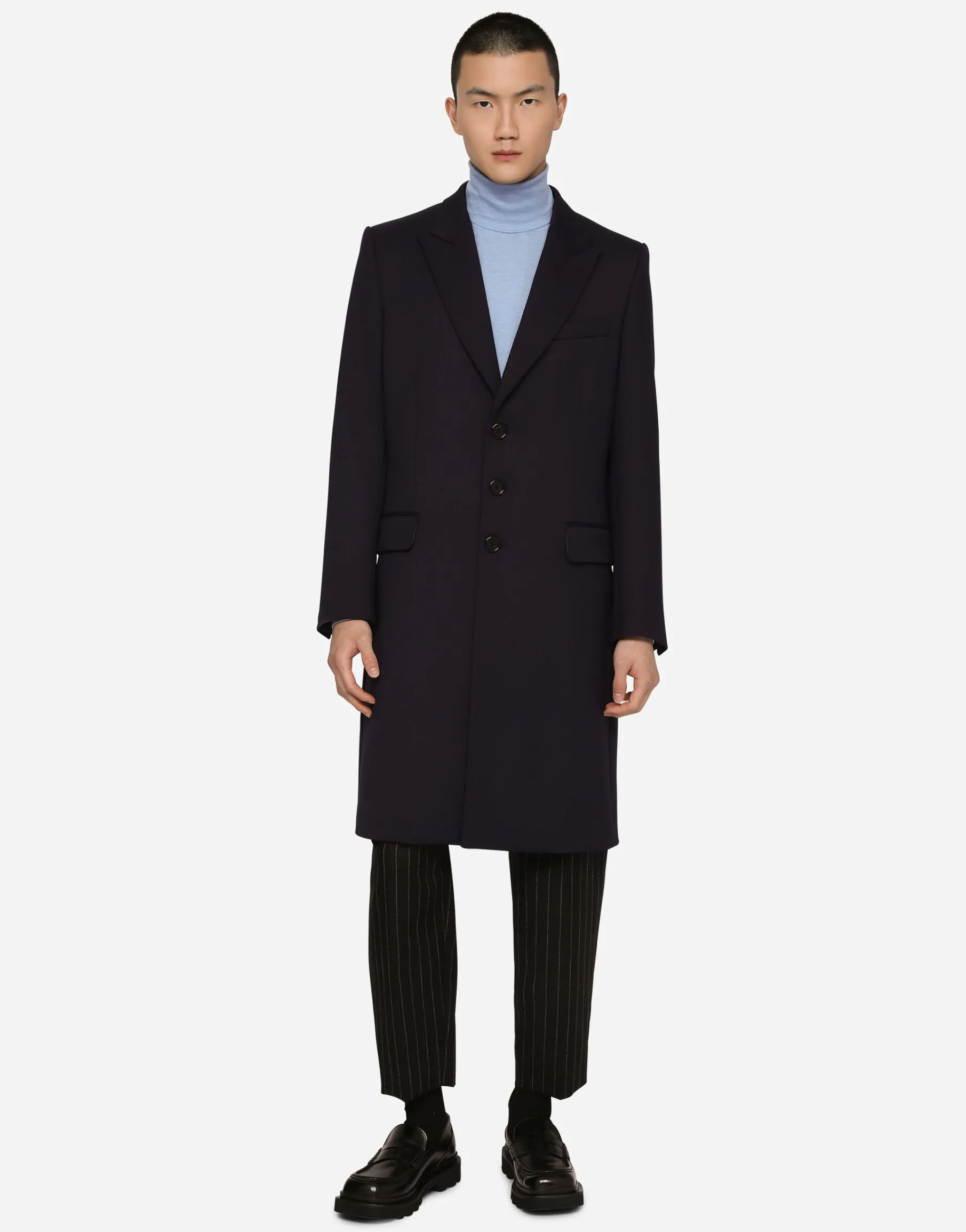 Extra-fine cashmere and silk turtleneck sweater