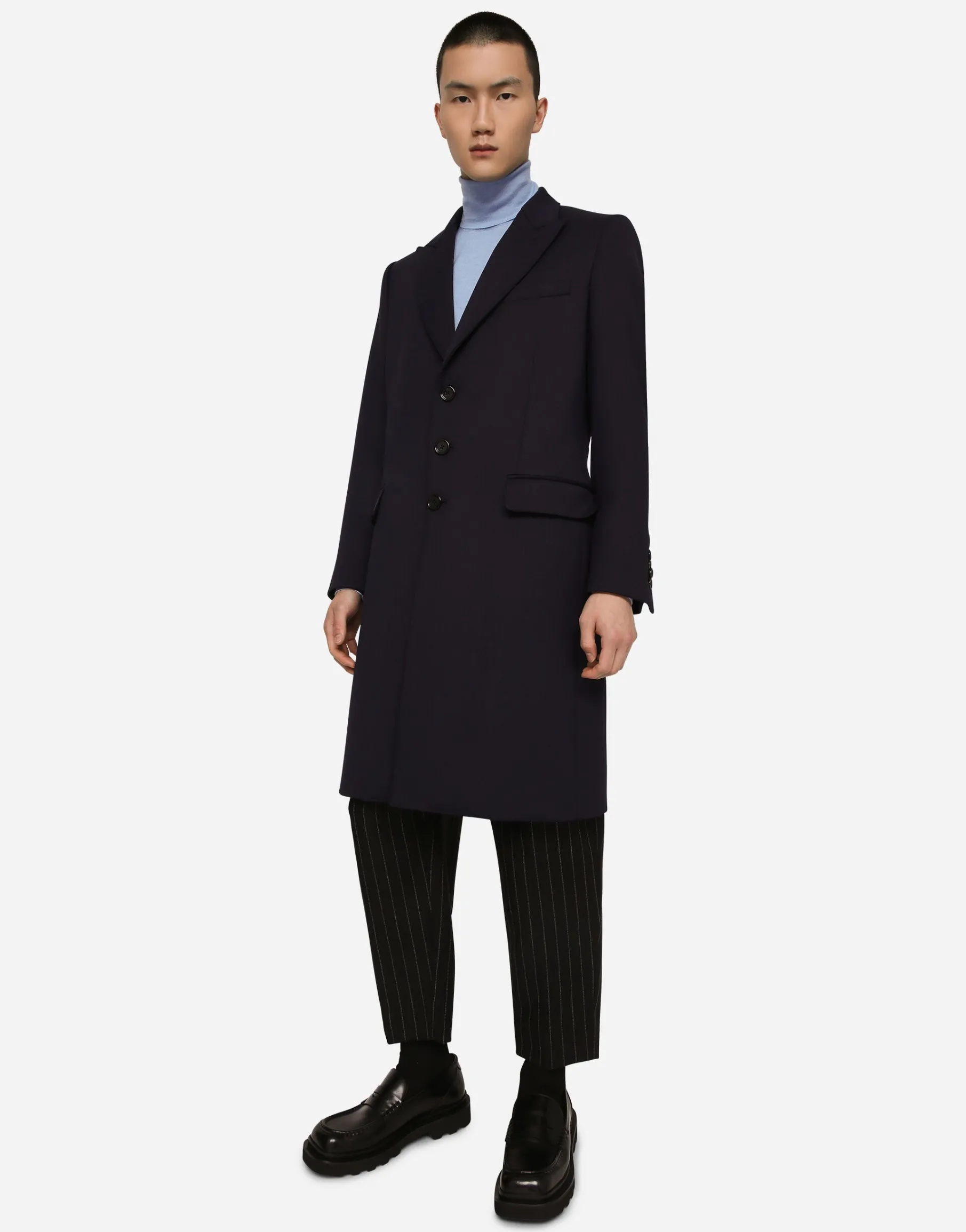Extra-fine cashmere and silk turtleneck sweater