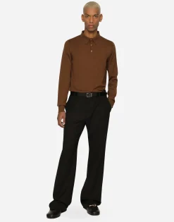 Extra-fine cashmere polo-shirt