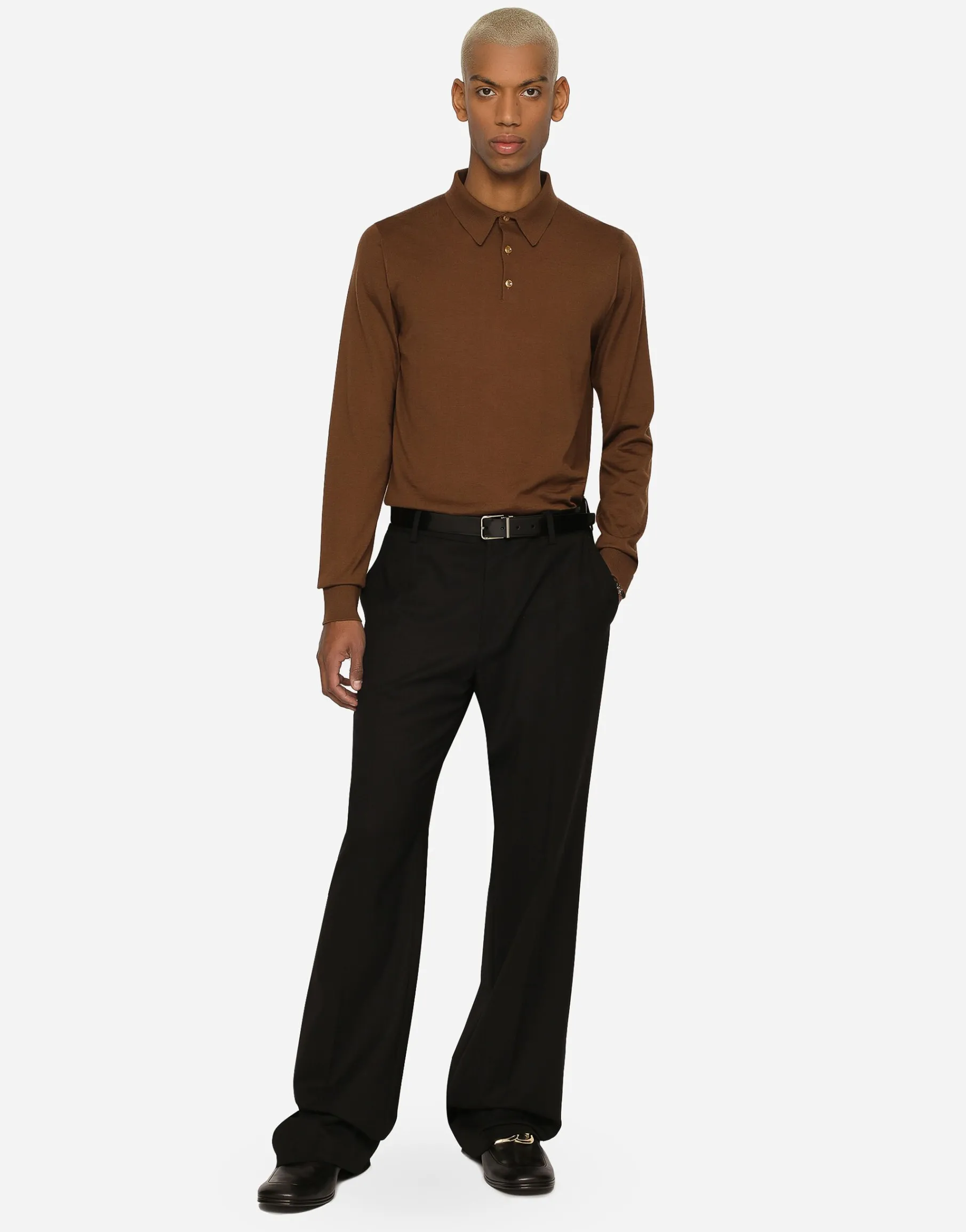 Extra-fine cashmere polo-shirt
