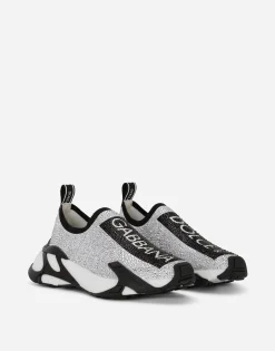 Fast sneakers with fusible rhinestones