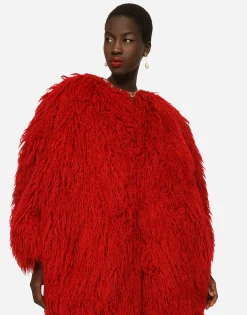 Faux fur coat