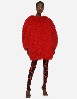 Faux fur coat
