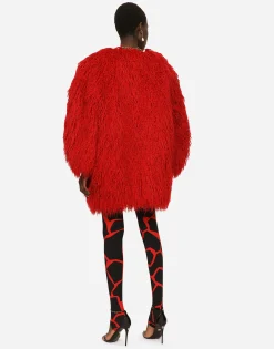 Faux fur coat