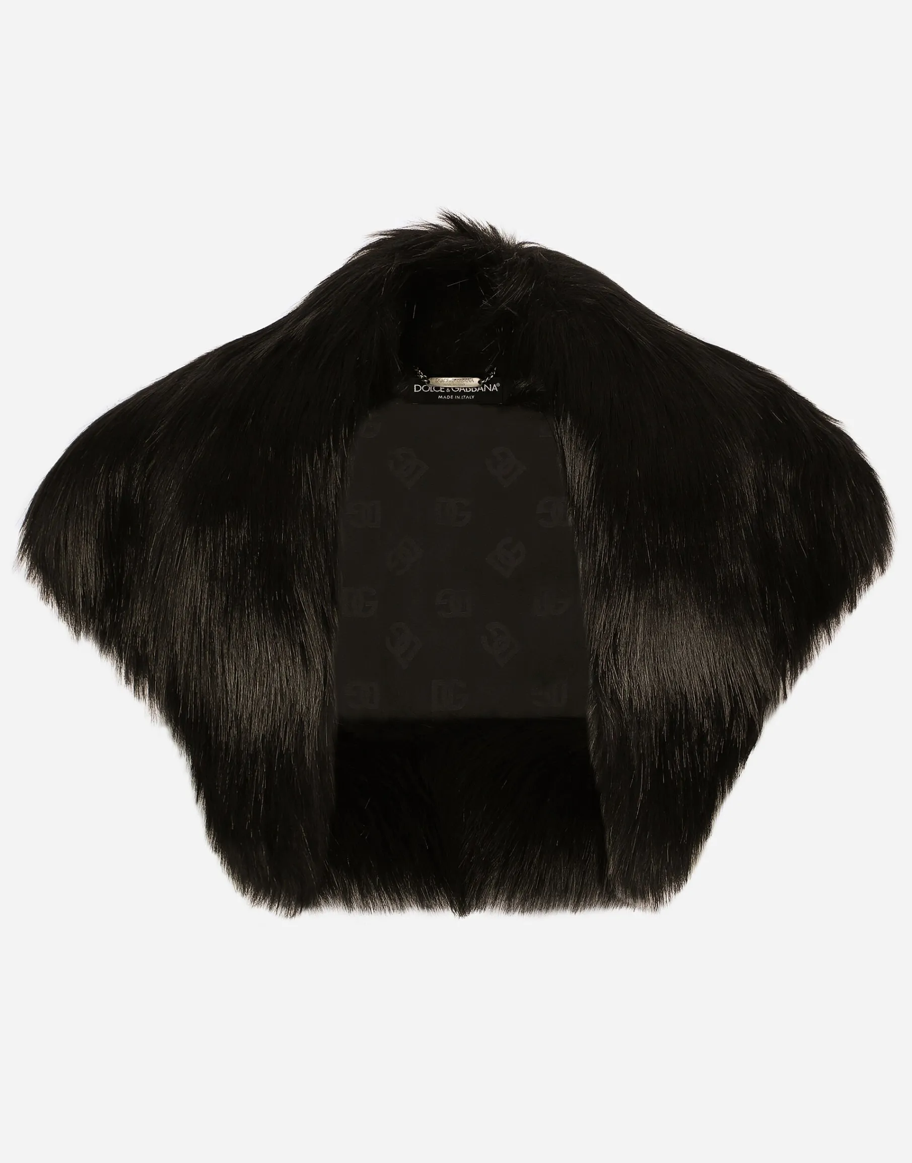 Faux fur shrug