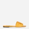 “Fianchi cocco” crocodile skin slides with the DG Millenials logo