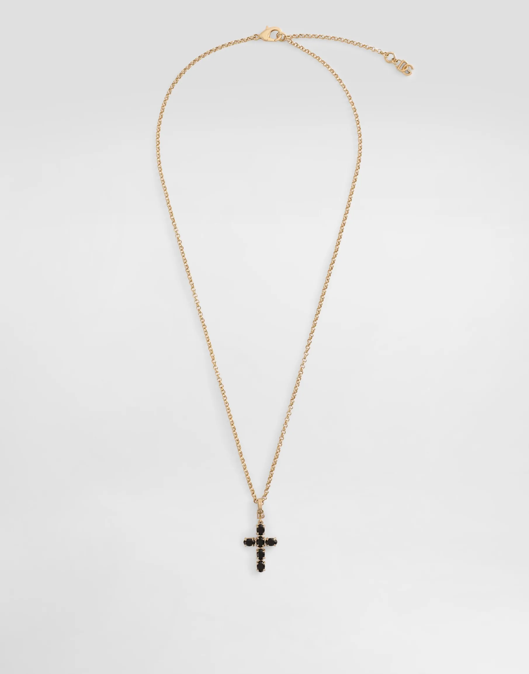Fine chain necklace with cross