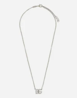Fine link necklace with DG logo