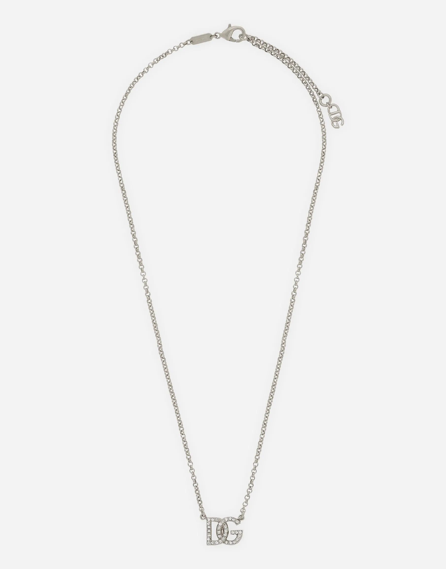 Fine link necklace with DG logo