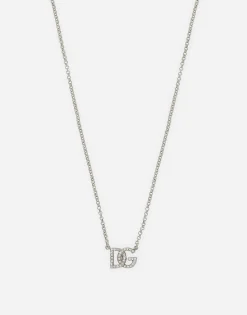 Fine link necklace with DG logo