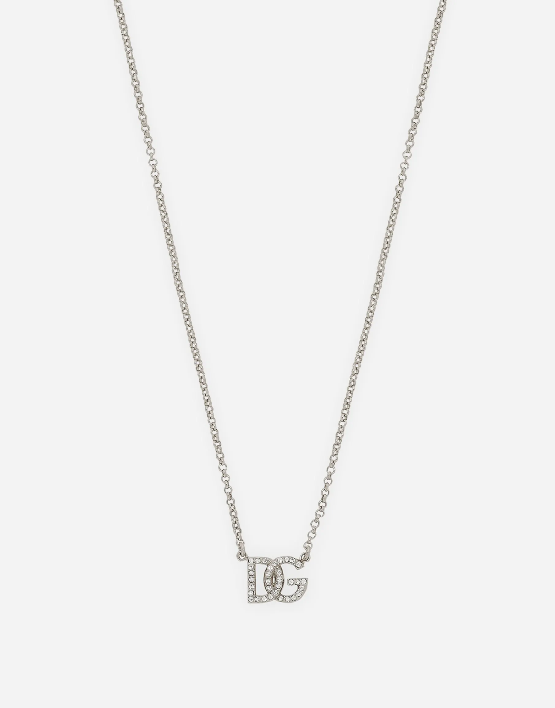 Fine link necklace with DG logo