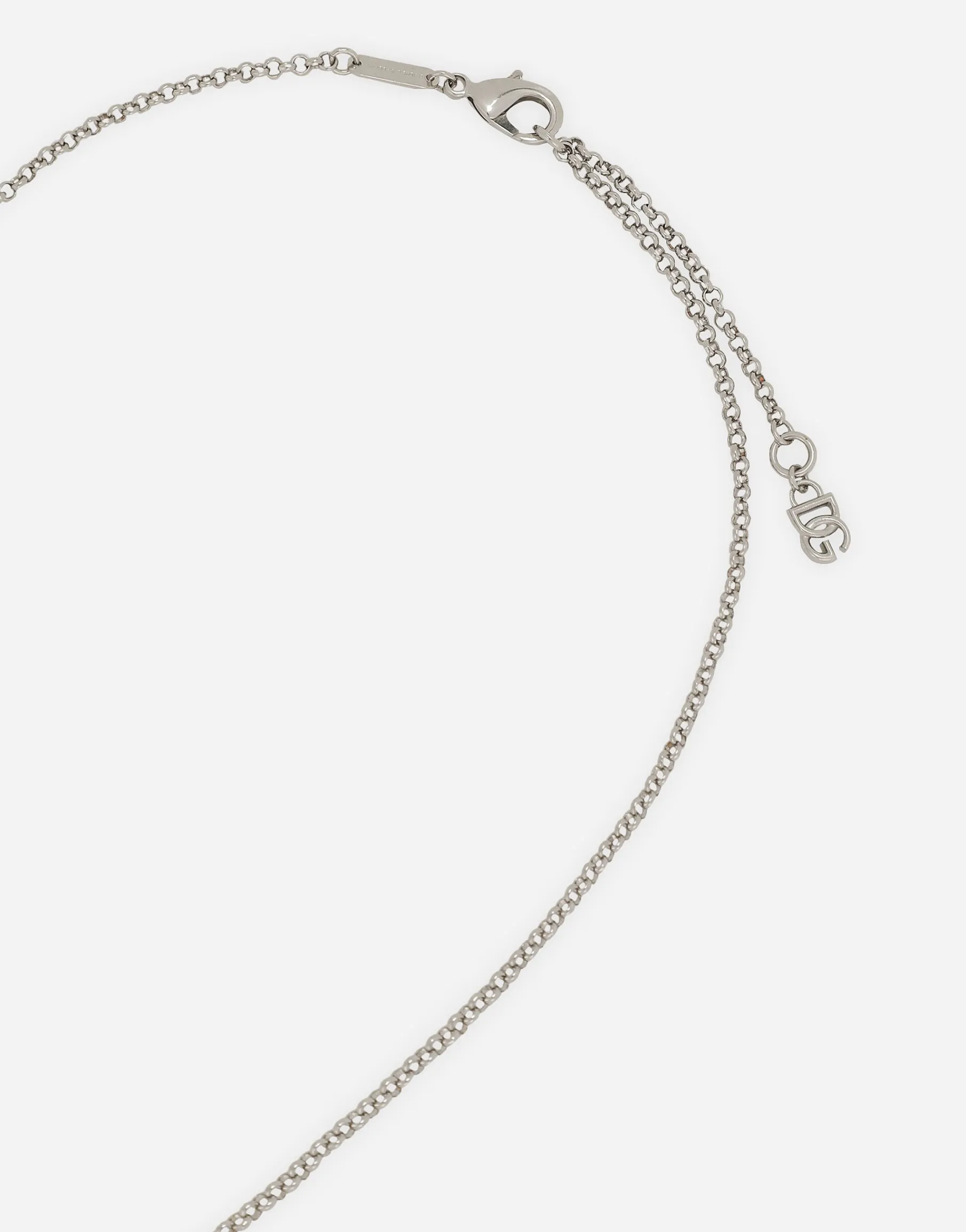 Fine link necklace with DG logo