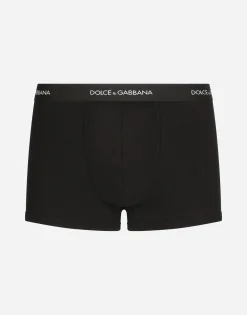 Fine-rib regular cotton boxers