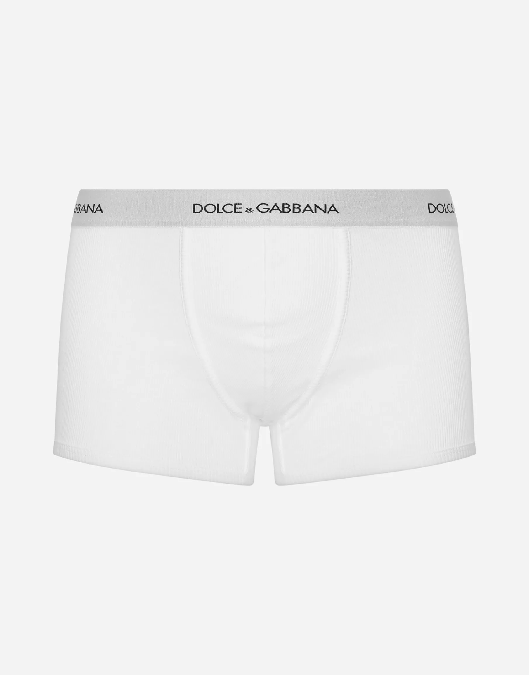 Fine-rib regular cotton boxers