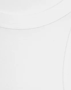 Fine-rib washed cotton singlet