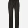 Flannel jogging pants