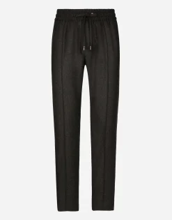 Flannel jogging pants