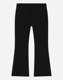Flared cady pants with DG logo