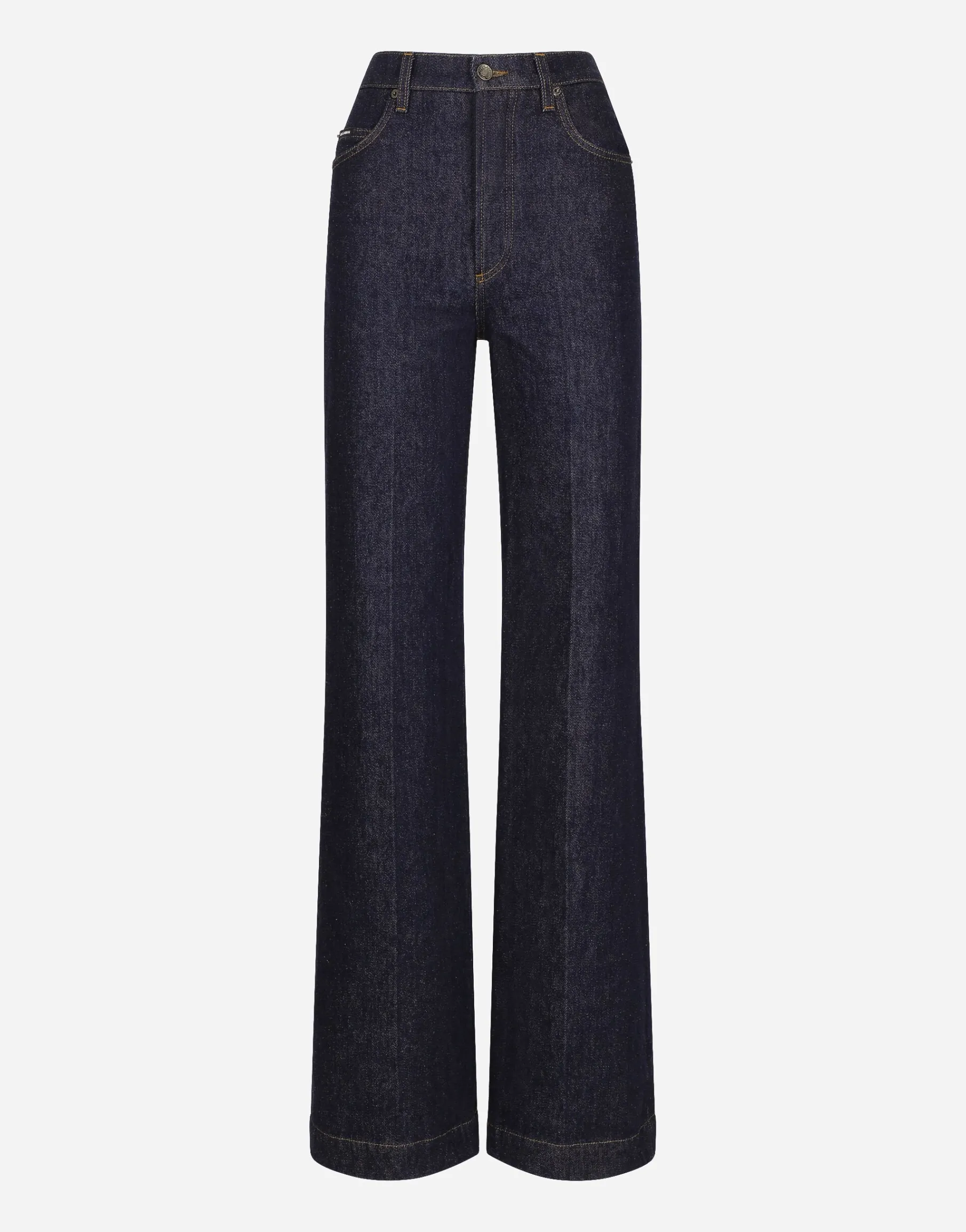 Flared denim jeans