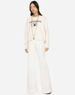 Flared drill pants