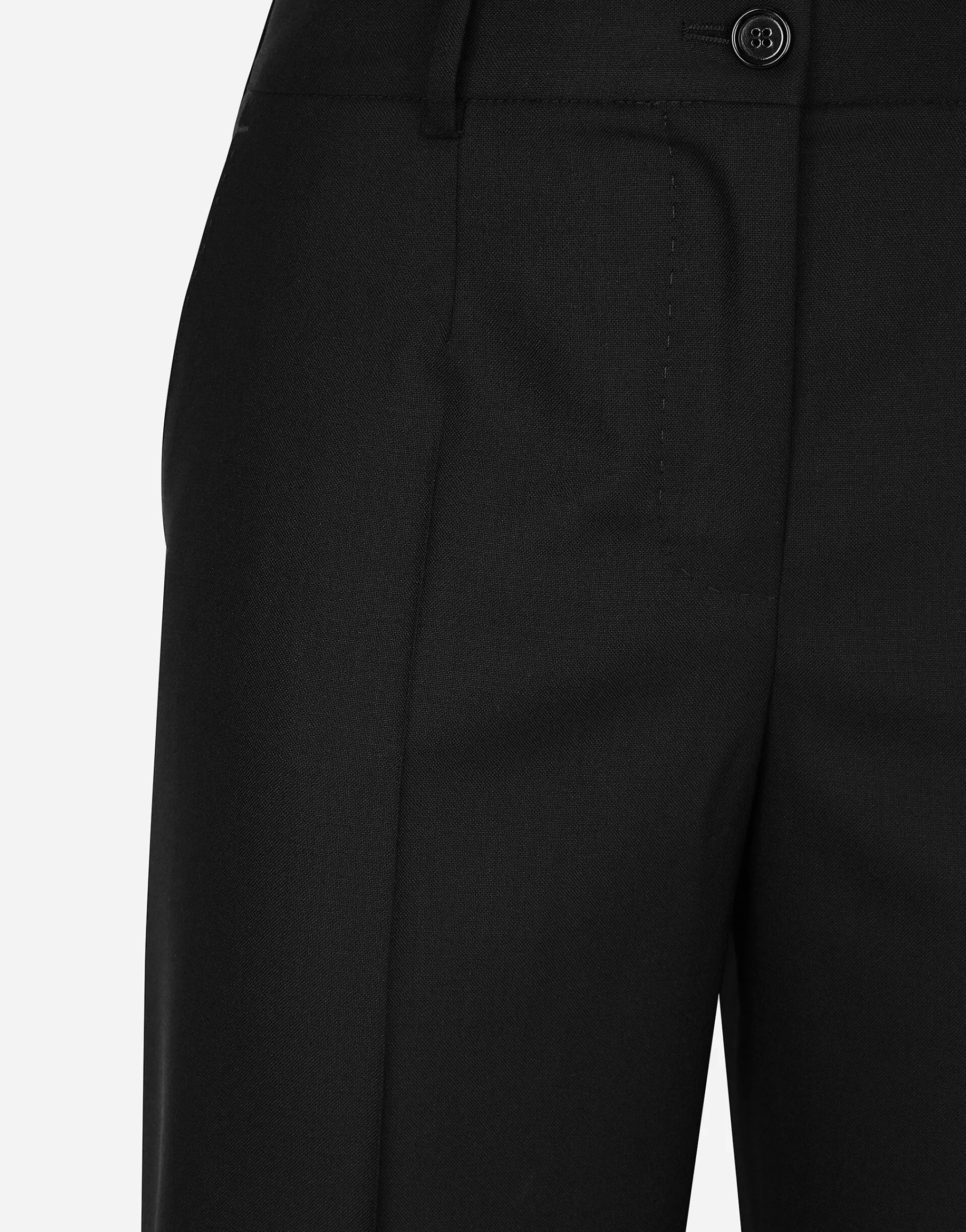 Flared wool pants