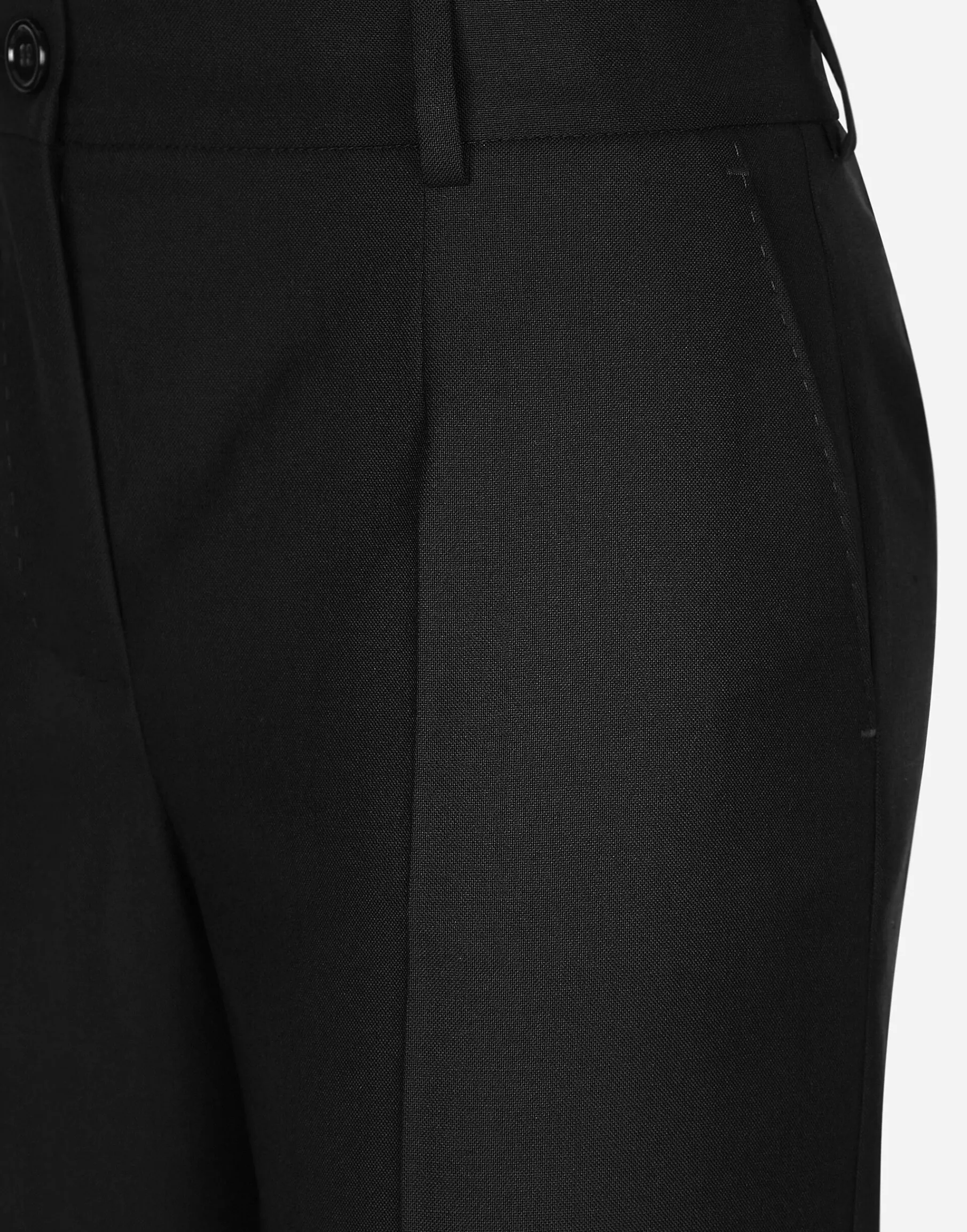 Flared wool pants