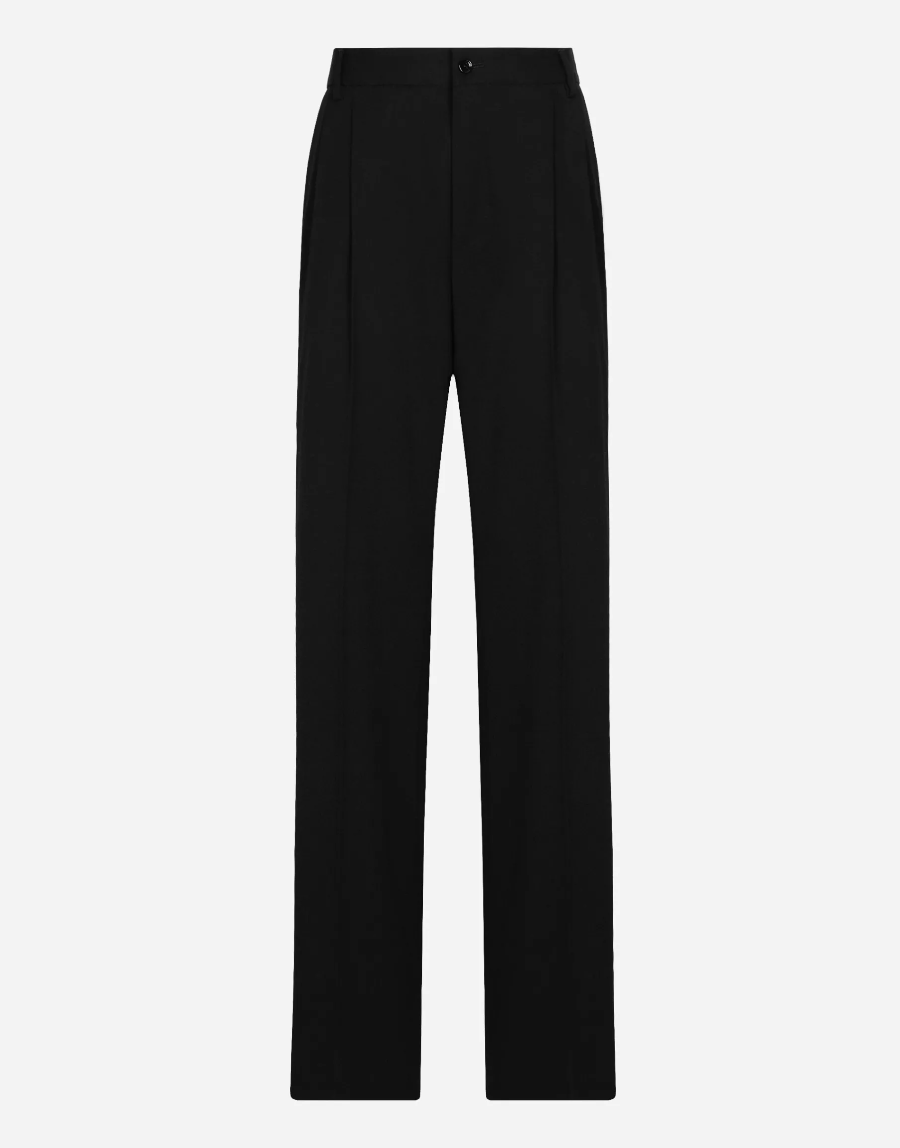 Flared woolen pants